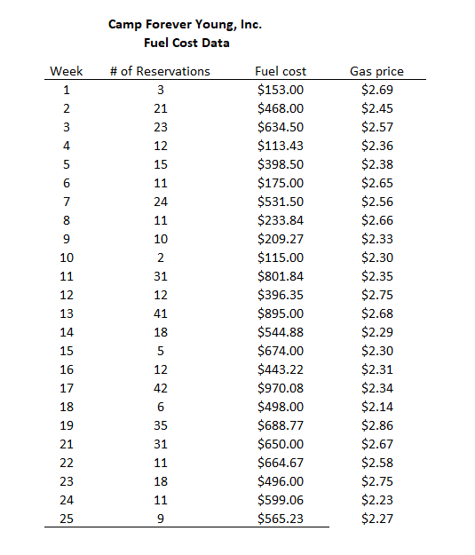  Case 1: Camp Forever Young, Inc. During the planning session for