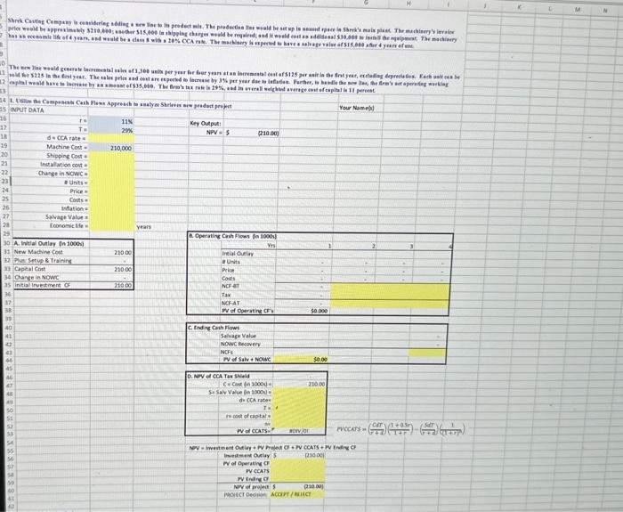 Scen Analysis Can you help to fill in yellow II. Sensitivity Analysis