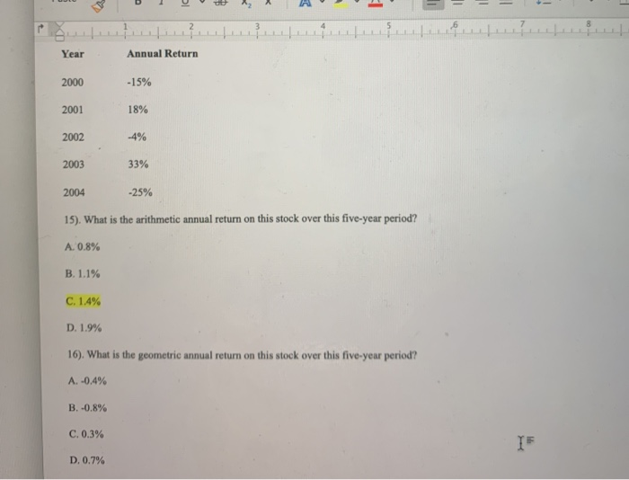  2D TV , Annual Return 2000 -15% 2001 18% 2002 -4%