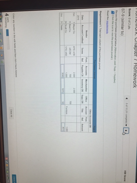  Accounting math question. Please answer in format shown. / Homework IolewOTK.