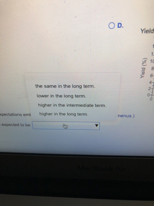 shows the yield curve associated with the data shown in the ta