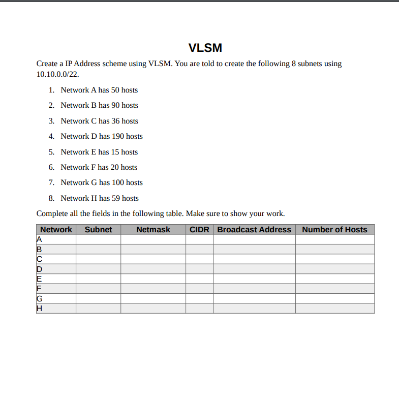 Please show me how to compute and show computations. Create a IP