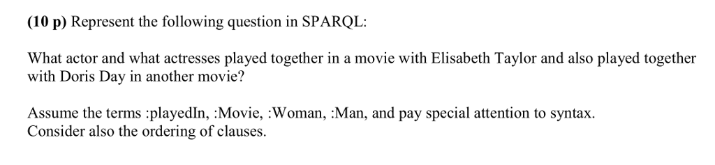 Please help with this semantic web question, avoid use of prefixes. Use