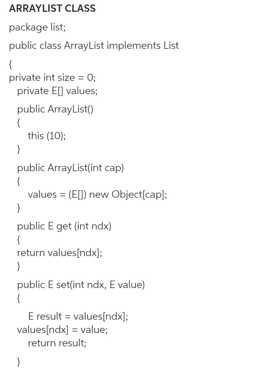 set(int,E), and remove(int) methods in LinkedList are inefficient, because there is a
