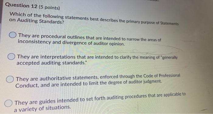 effectiveness of a certain part of an organization's operating procedures. Determine whether