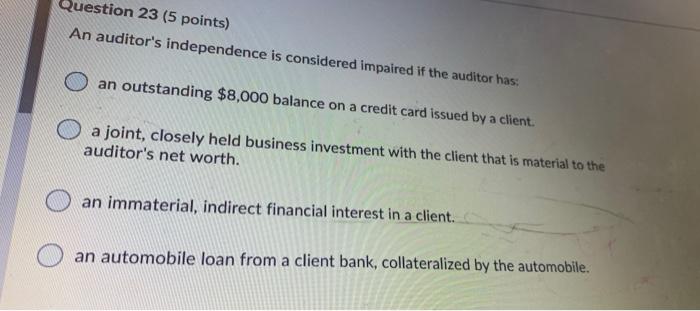 these answers is correct. Question 5 (5 points) In Ocean Manufacturing case,
