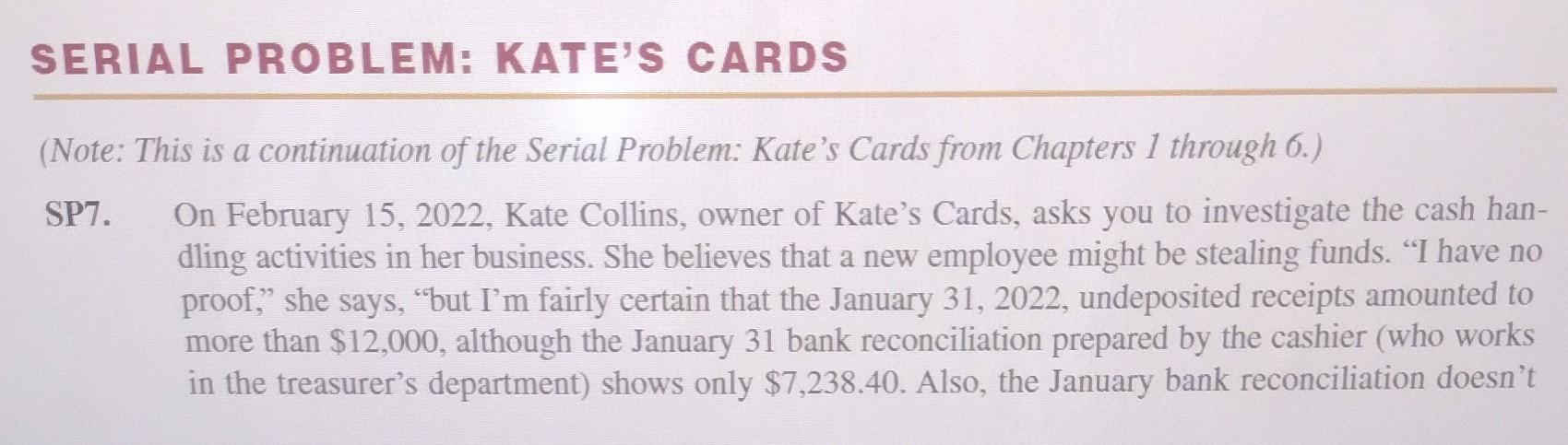 (Note: This is a continuation of the Serial Problem: Kate's Cards