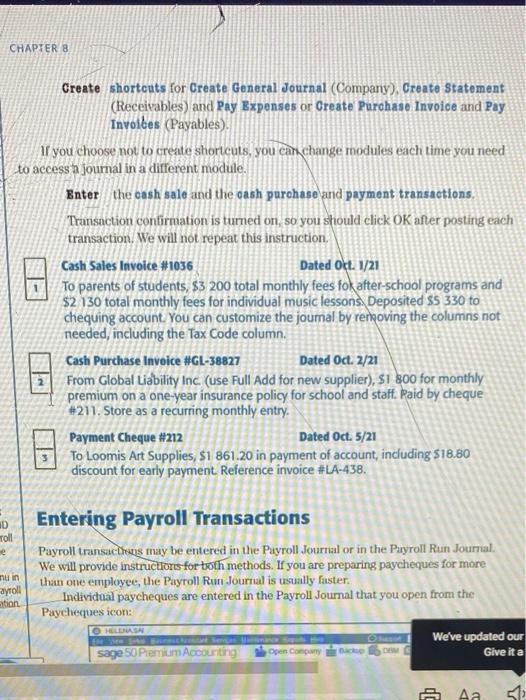 can someone please help in this. its for using sage 50 accounting