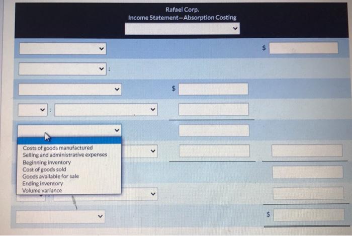 un Annual fixed manufacturing overhead was $89,820. Variable selling and administrative costs