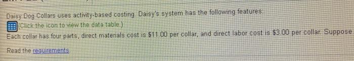 assemble and package 30.000 dog collars. Also compute the cost per collar.