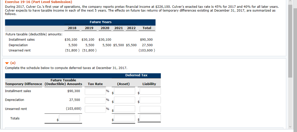 Allowance to Reduce Deferred Tax Asset to Expected Realizable Value Benefit