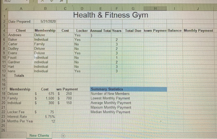 Open the downloaded file exploring_e02_grader_a1.xlsx Insert a vertical lookup function in cell