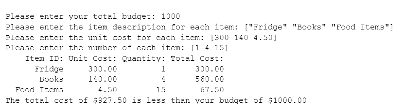MATLAB. One thing that programs have been used for is calculating total