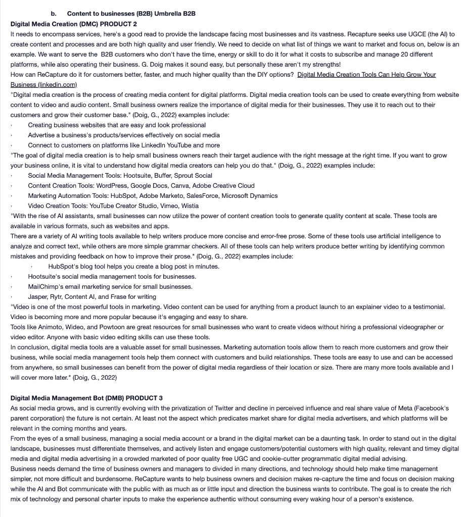 "new" business ( Fake business for Business plan assignment) I have no