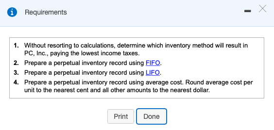 inventory record using FIFO Start by entering the beginning inventory balances. Enter