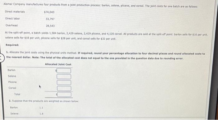  At the split-off point, a batch yields 1,544 barion, 2,429 selene,