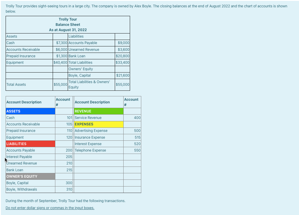  Please fill in the blanks using the information from above: 1.a)