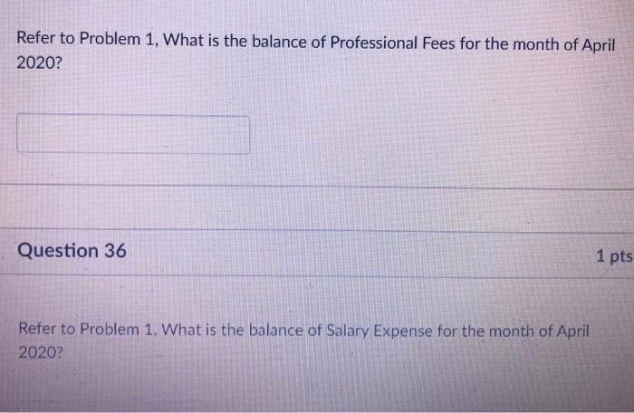 her practice of cardiology: April 1 - Paid office rent for April,