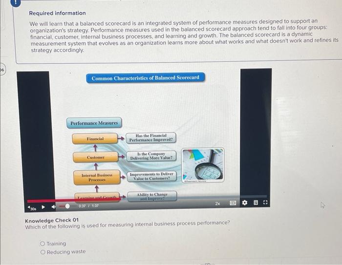 integrated system of performance measures designed to support an organization's strategy. Performance