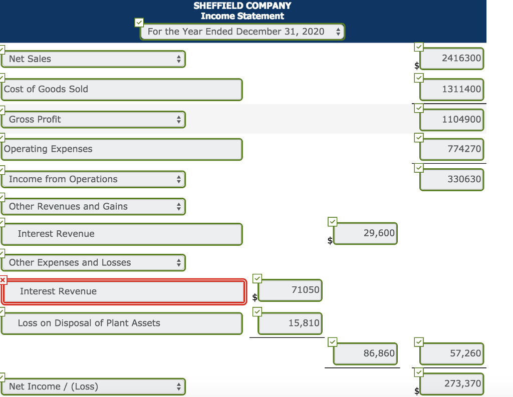 know some of my numbers are wrong Exercise 5-10 a-c (Part Level