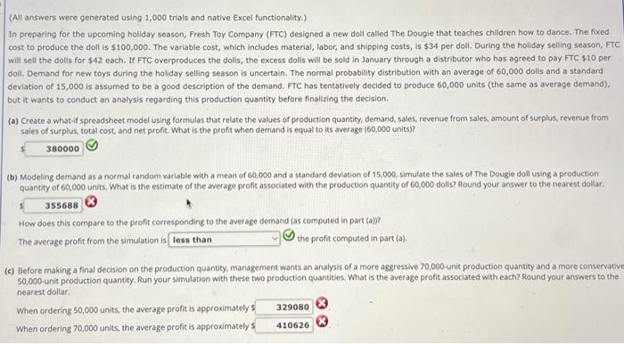 please i need the answers not how to do it just the