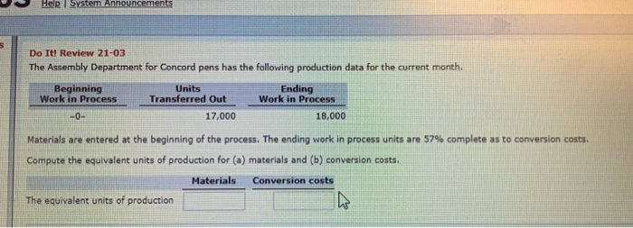  please help asap Help 1 System Announcements 5 Do It! Review