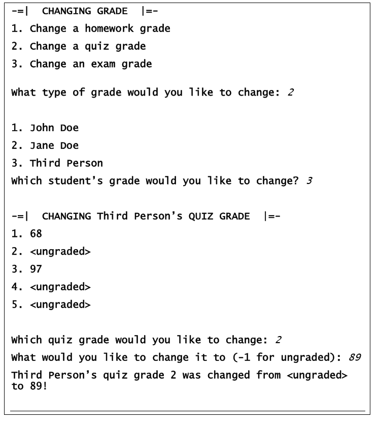 with a menu system used to navigate the functionality necessary to complete