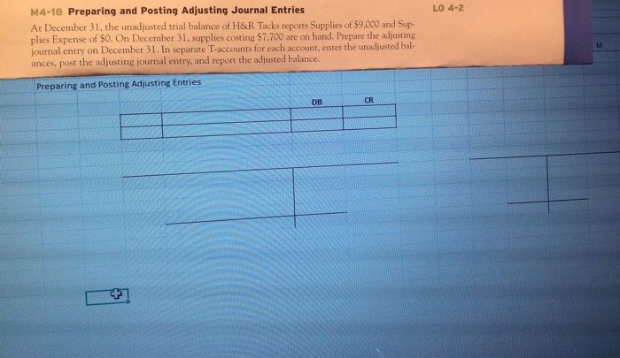  Preparing and posting adjusting journal entries At December 31, the unadjusted