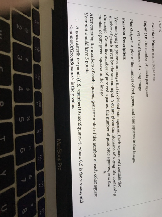 matlab code please Points) Function Name: manySquares Input (1): The number of