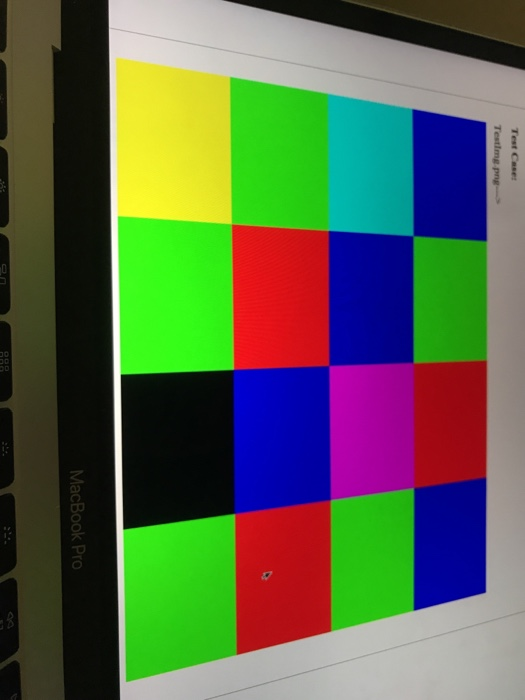 A plot of the number of red, green, and blue squares in