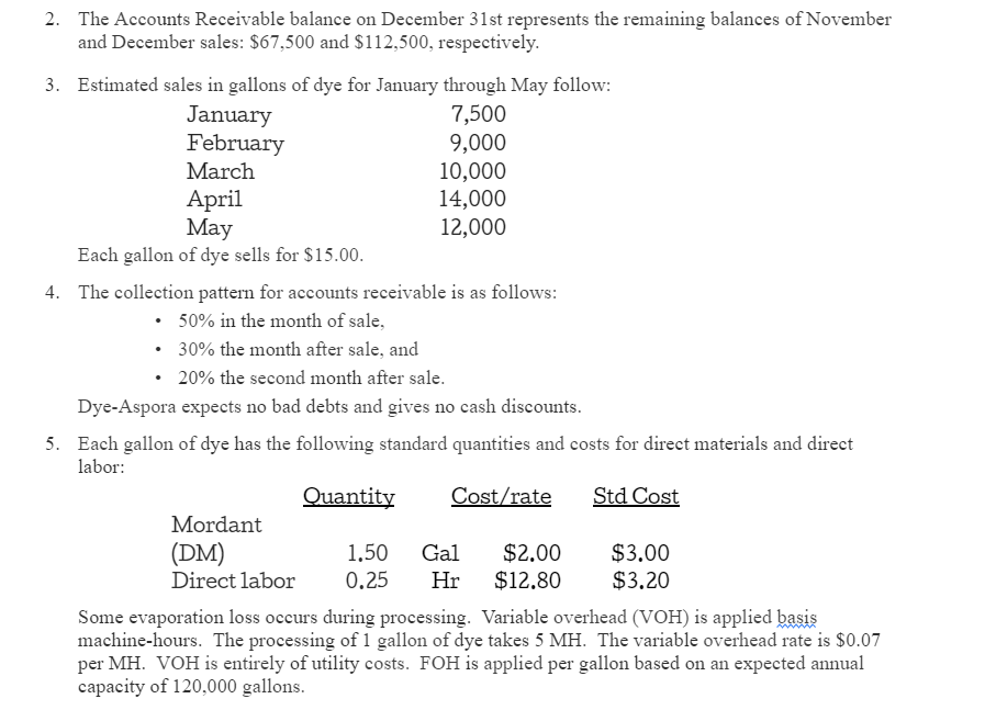 a data table with rows and colums to make clear. Will upvote