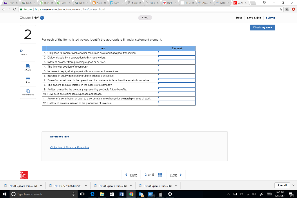Acco: Corr ci Secure! https:/ Chapter 1 Hw Help Save &