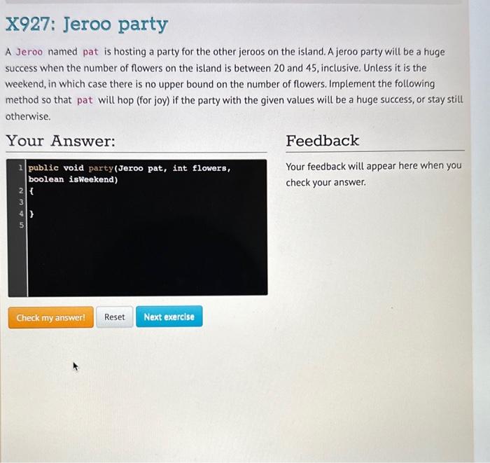 make, and a CompassDirection (NORTH, SOUTH, EAST, or WEST) the jeroo should