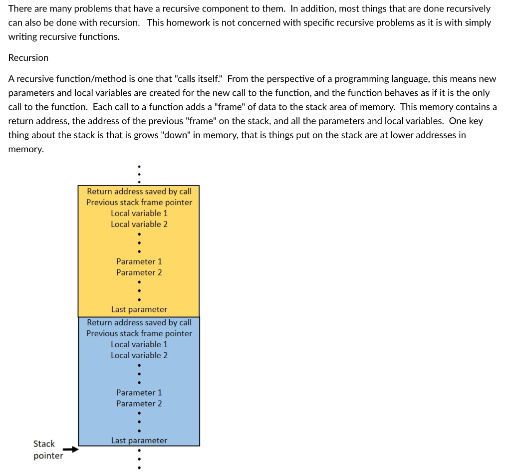 USING C++ LANGUAGE ONLY. There are many problems that have a recursive