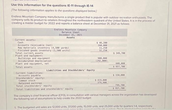  PLEASE HELP!! Will upvote Use this information for the questions IE-11