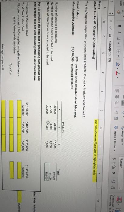 Insen De fx SUM[613:113) c D E G M N 1 Name