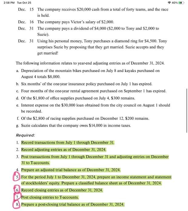 is a continuation of the Great Adventures problem from earlier chapters.) VP3-1