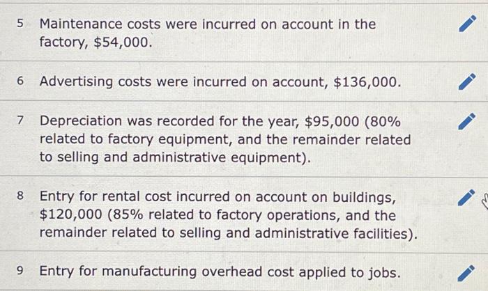 uses a job-order costing system that applies manufacturing overhead cost to jobs
