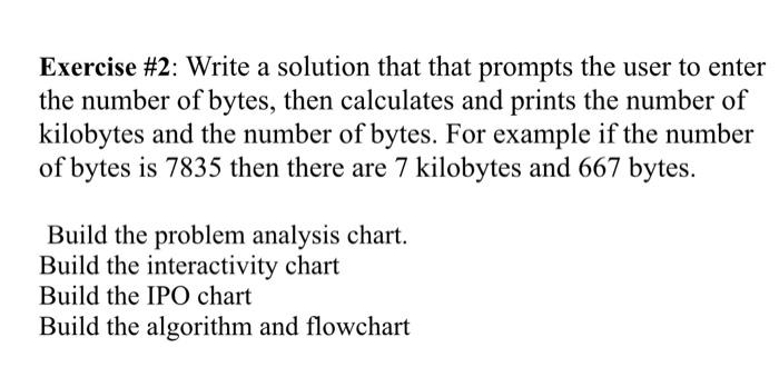  Draw like these charts Exercise \#2: Write a solution that that