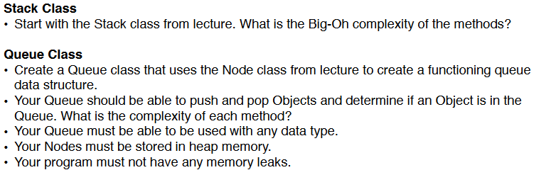  Stack.h: #ifndef NODEB_STACK_H #define NODEB_STACK_H /* * Stack class * Each