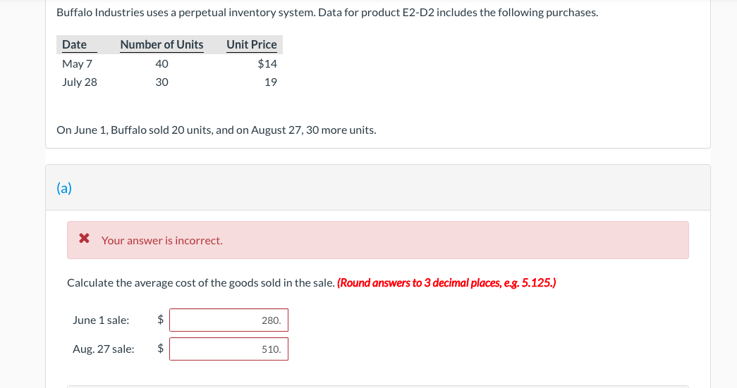 Please show work to understand how to do this. Buffalo Industries uses