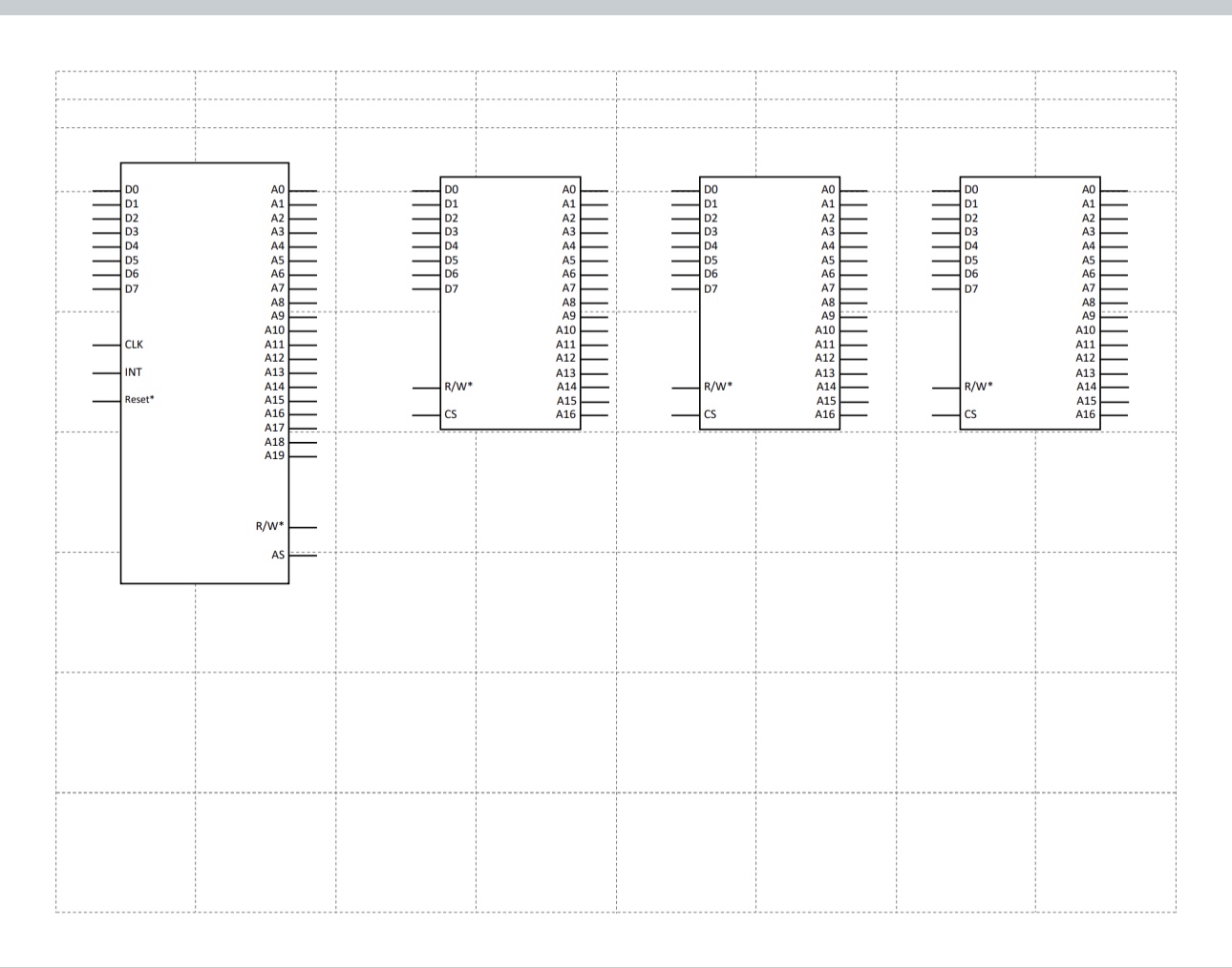  Description Fill-in the Schematic Complete the schematic for a small computer