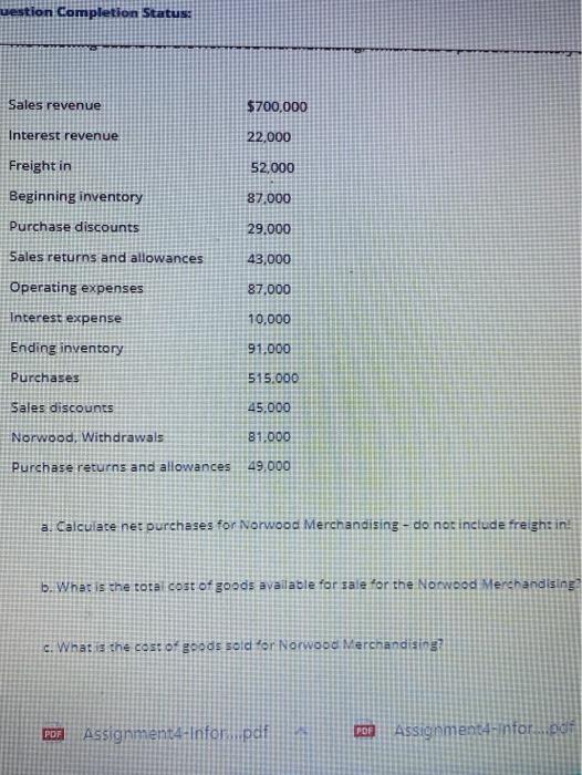 a measure of profitability O Gross margin can be calculated for both