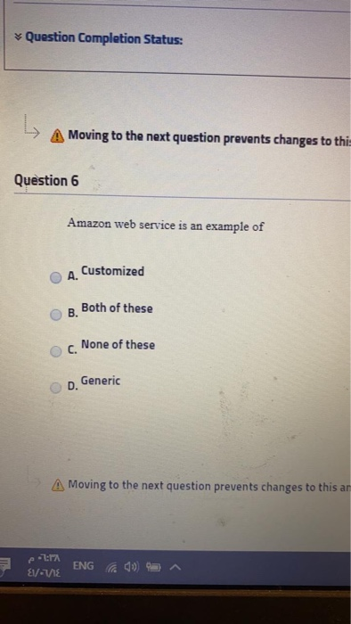 en ^ - A Moving to the next question prevents changes to