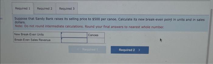 Calculating Margin of Safety, Target Profit [LO 6-1, 6-2, 6-3, 6-4] Sandy