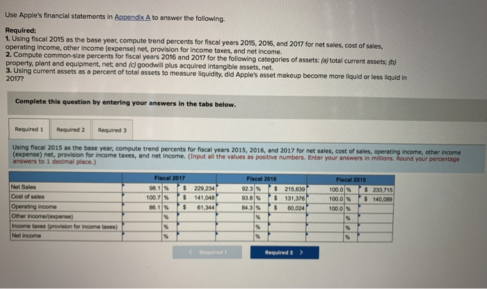 please fill out the two questions. I attached appendix A as pictures.