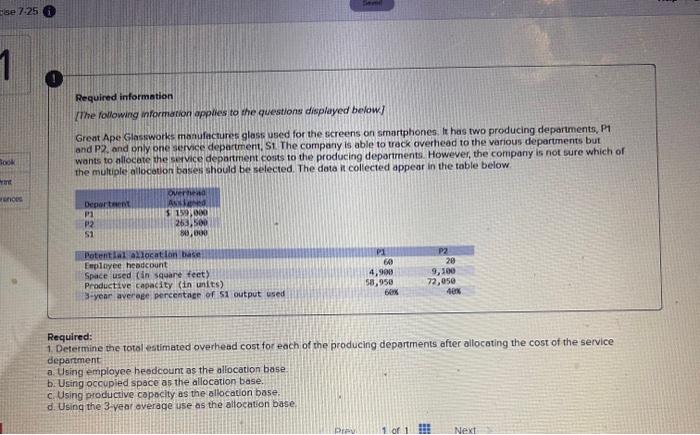 i did it completely wrong Required information The following informarion apples to