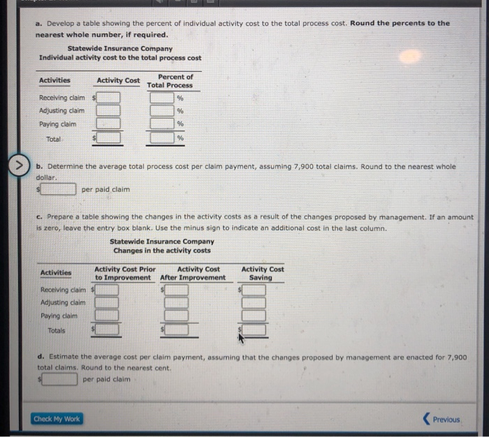 Insurance Company has a process for making payments on insurance claims as
