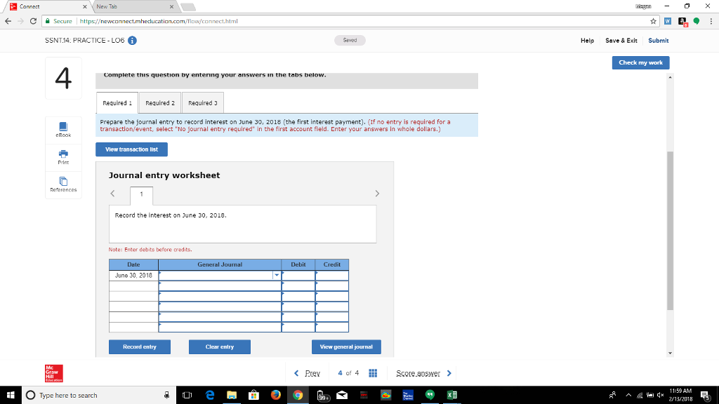 Saved Help Save & Exlt Submit Check my work 4 Problem 14-204