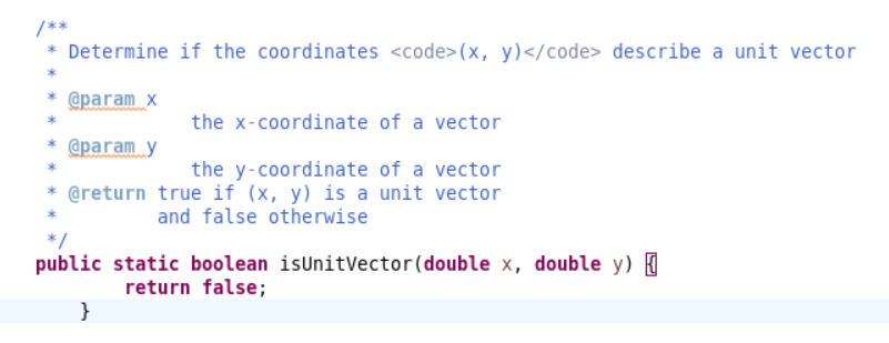  The programming language is java /** Determine if the coordinates code>(x,y)